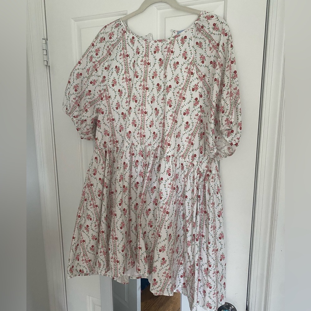 Hill House “The Adeline” Dress in Pink Vine